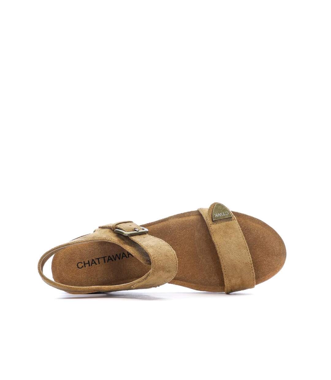 Sandales marron femme chattawak laspinas-4