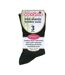 3 Pack Ladies Anti Odour Loose Wide Bamboo Socks with Non Elastic Top-2
