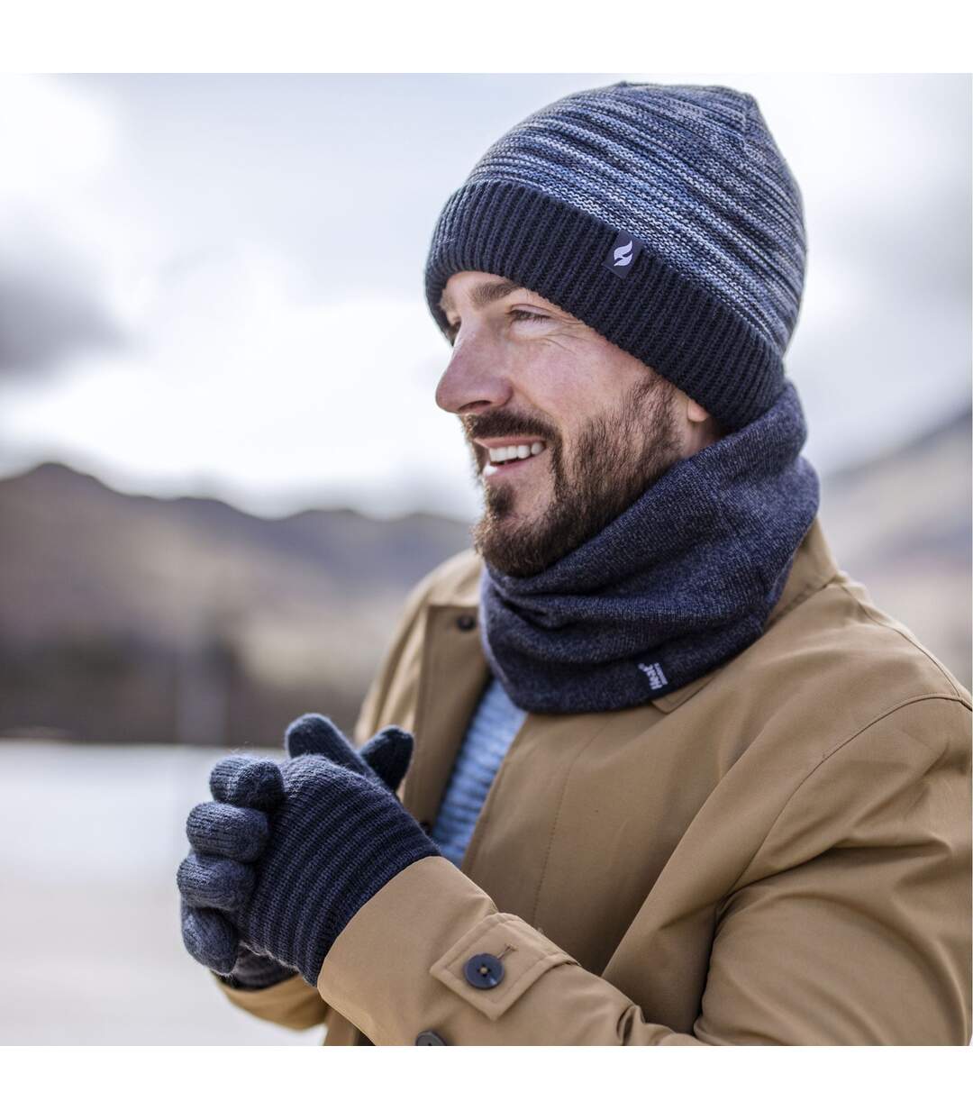 Mens Thermal Knitted Beanie Hat for Winter-4