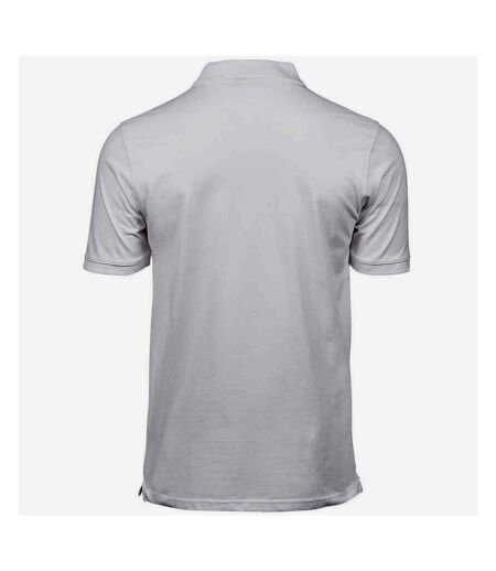 Tee Jays Mens Cotton Pique Polo Shirt (White) - UTPC5689
