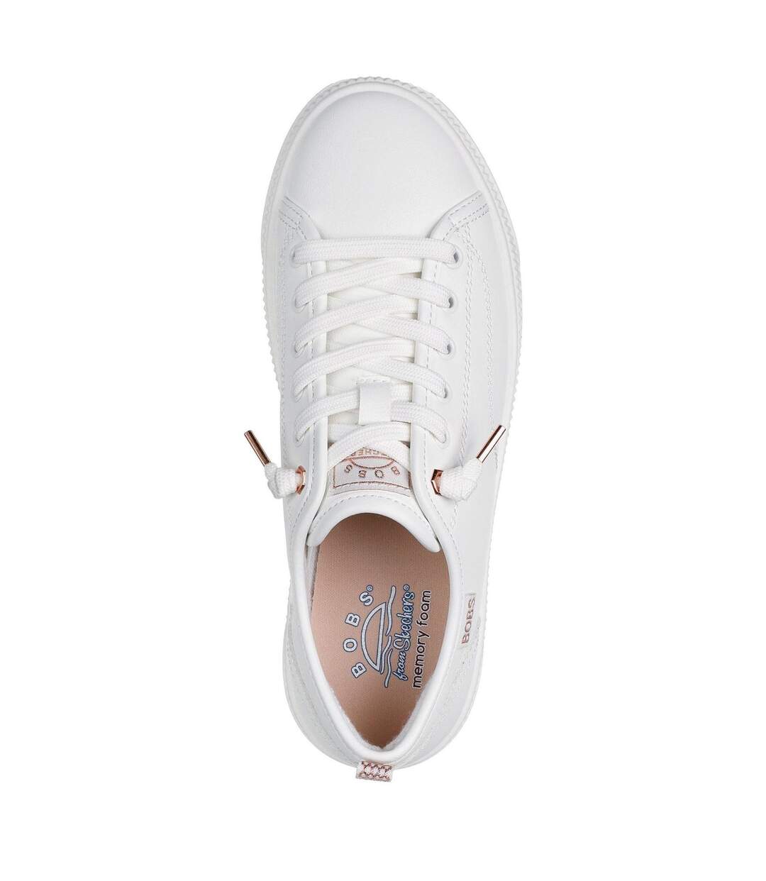 Baskets Bobs Copa Femme Blanc Skechers-3