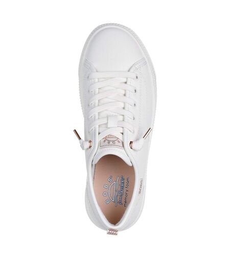 Baskets Bobs Copa Femme Blanc Skechers