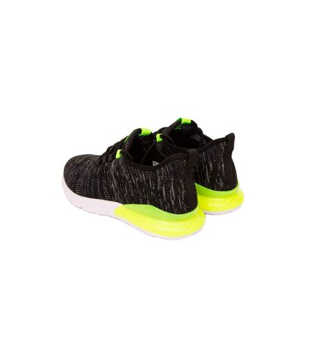 Mens smitlay mve trainers black/green Crosshatch