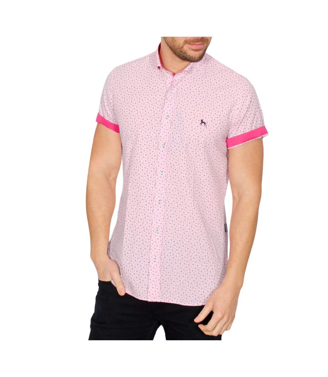 Chemise blanca homme rose Bewley & Ritch-1