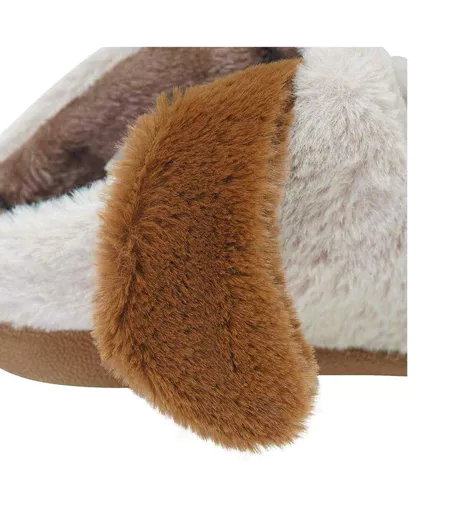 Chaussons Motif/style Chien Femme Marron Clair K Collection