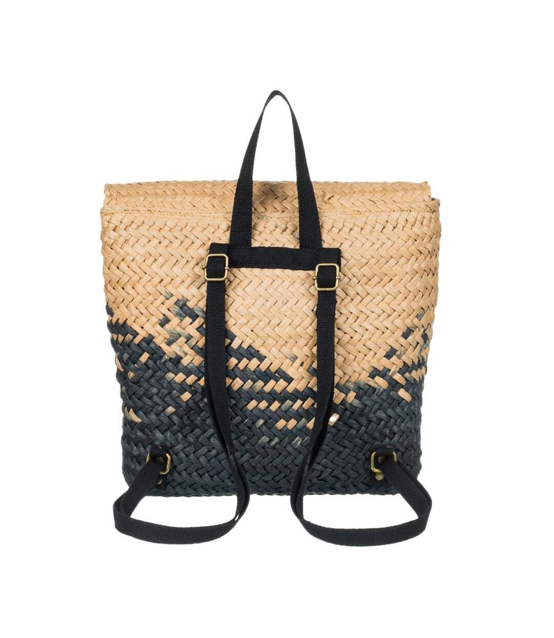 Sac à dos en paille beige/marine femme roxy mysterious boar - taille unique-2