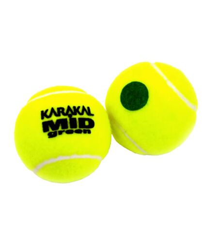 Karakal Dotted Tennis Balls (Pack of 12) (Yellow/Green) (One Size) - UTCS1888