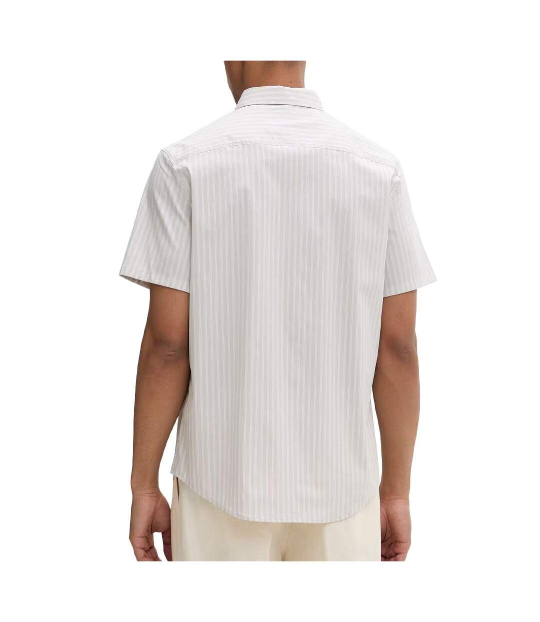 Chemise beige homme calvin klein jeans yd multi pinstrip-2
