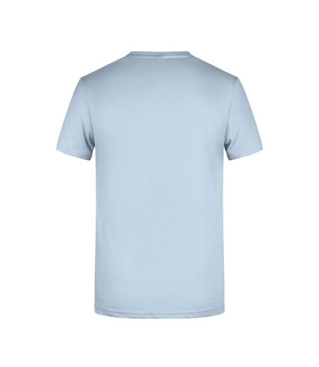 T-shirt Basic Homme Bleu Clair James And Nicholson