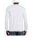 Unisex adult hammer long-sleeved t-shirt white Gildan