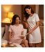 OZABI Pack 2 Chemises de Nuit Femme Dentelle Boutonné Manches Courtes Coton-2