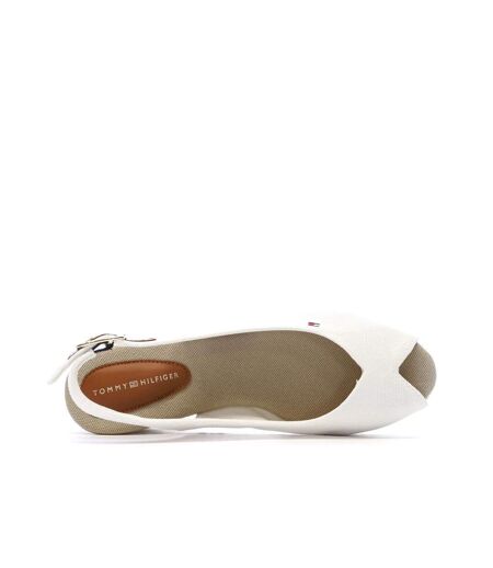 Sandales blanches femme tommy hilfiger flag