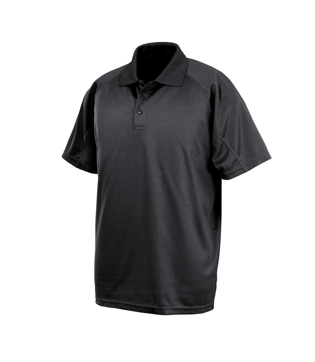 Polo Performance Adulte Noir Spiro-1