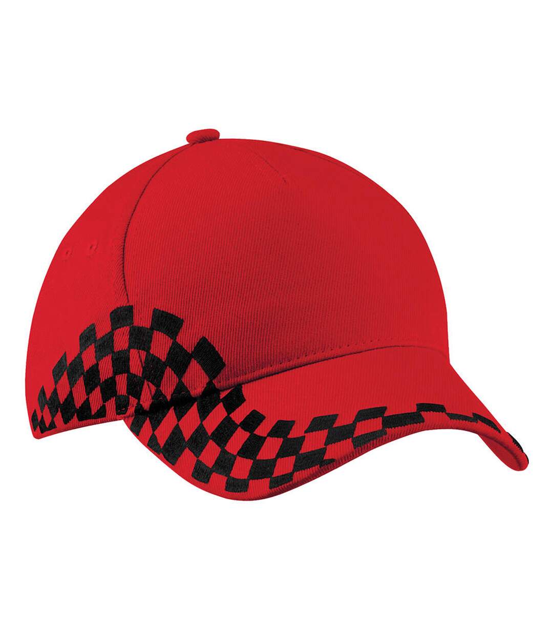 Casquette Grand Prix Rouge Classique Beechfield-2