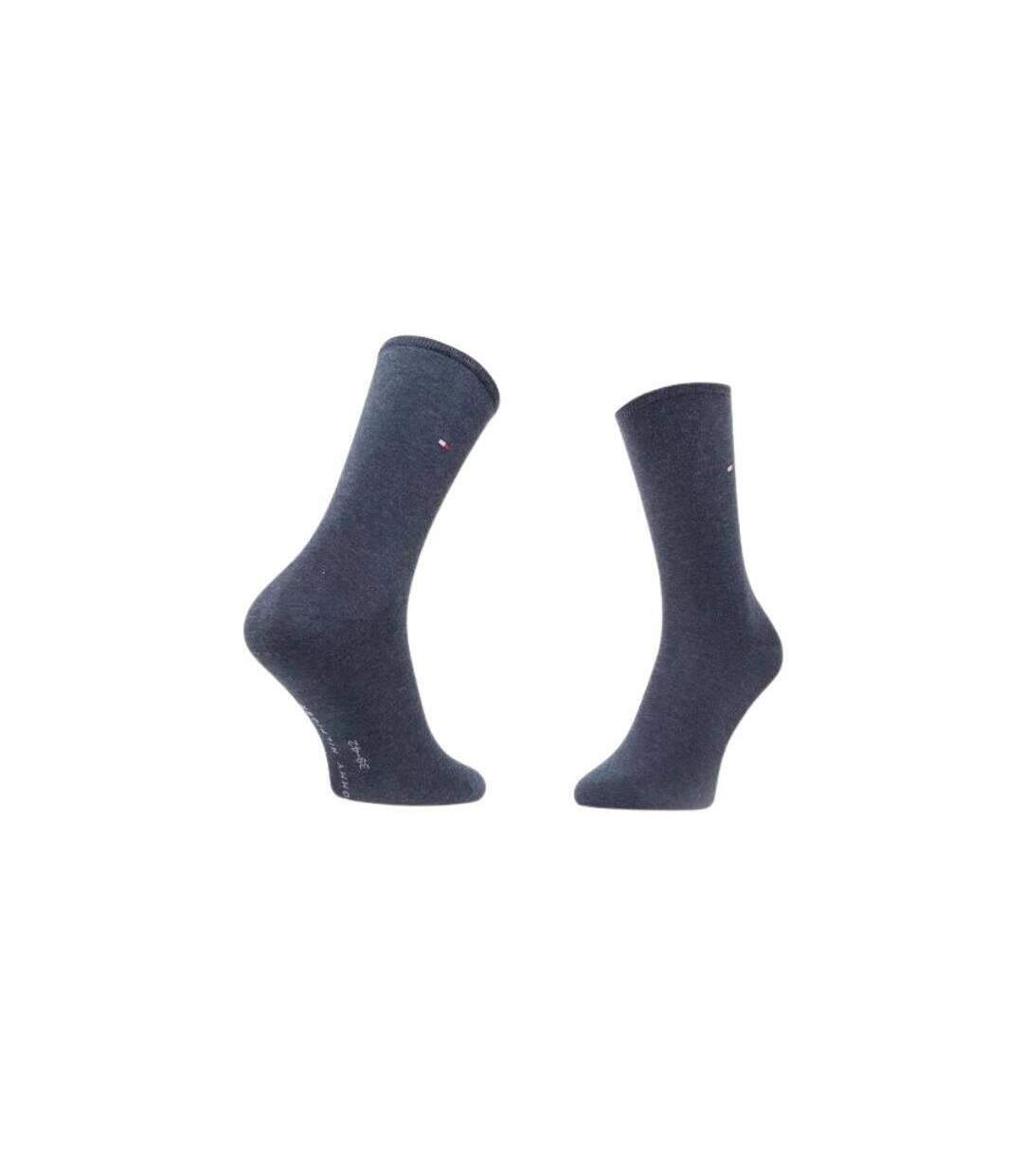 Chaussettes Motif/style Uni Femme Gris Tommy Hilfiger-2