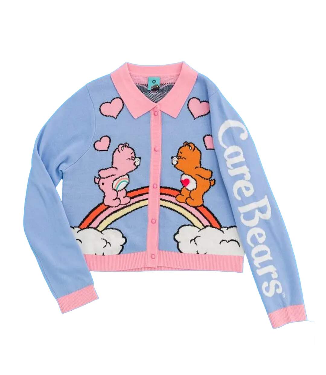 Cardigan Motif/style Love Adulte Violet Clair Care Bears-2