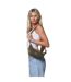 Cali Crescent Shaped Everyday Crossbody Bag One Size Olive Spiral-1