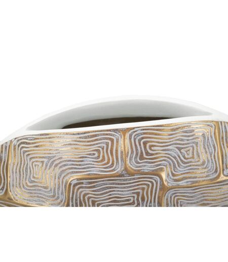 Vase Design en Résine Elips 48cm Or