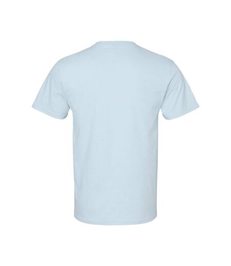 Unisex adult softstyle midweight t-shirt light blue Gildan