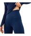 Womens/ladies Core High Rise Leggings Navy USA Pro-4