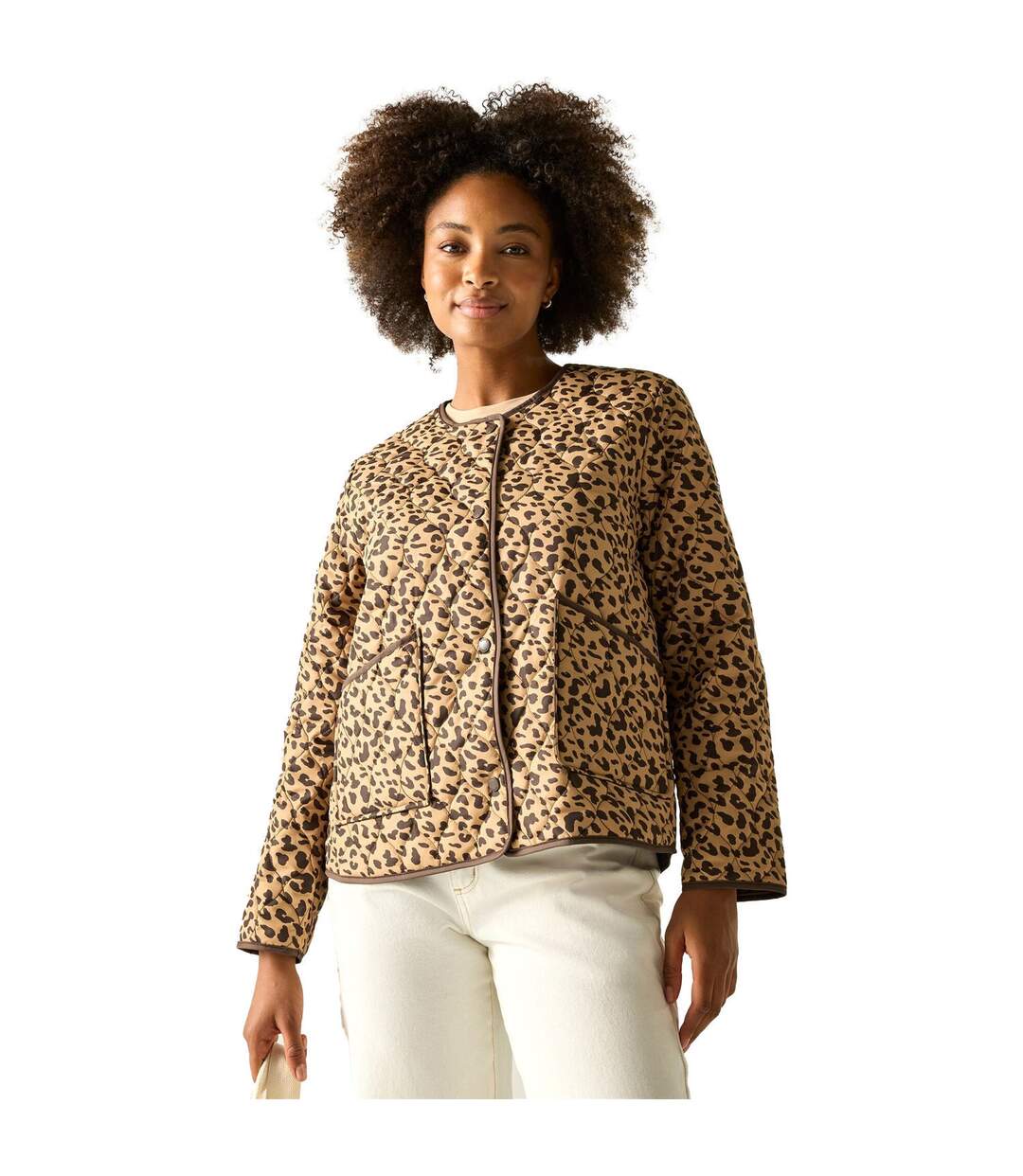Womens/ladies Mira Abstract Leopard Print Jacket Multicoloured Regatta-2