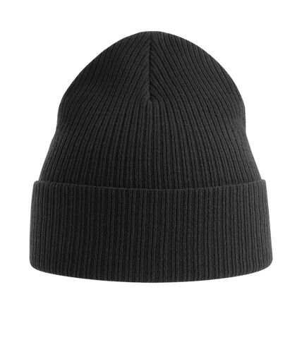 Atlantis Unisex Adult Nelson Ribbed Cotton Beanie (Black)