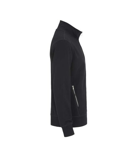 Mens French Terry Full Zip Jacket Black Cottover