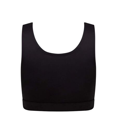 SF Womens/Ladies Fashion Crop Top (Black/Black) - UTPC5482