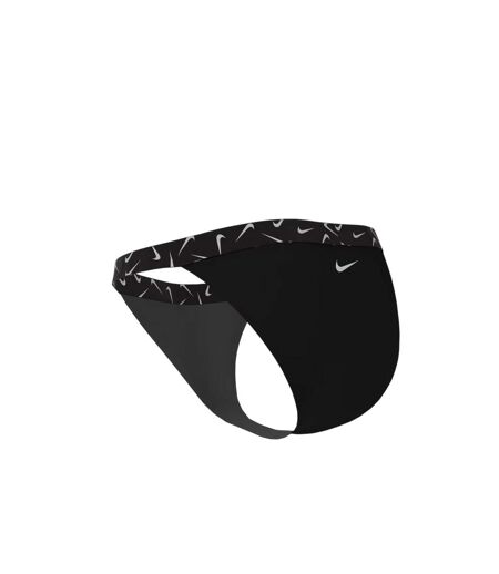 Womens/ladies Logo Bikini Bottoms Black Nike