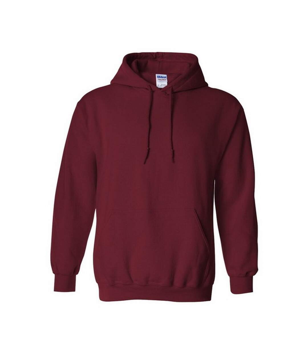 Sweatshirt à capuche unisexe rouge grenat Gildan-1