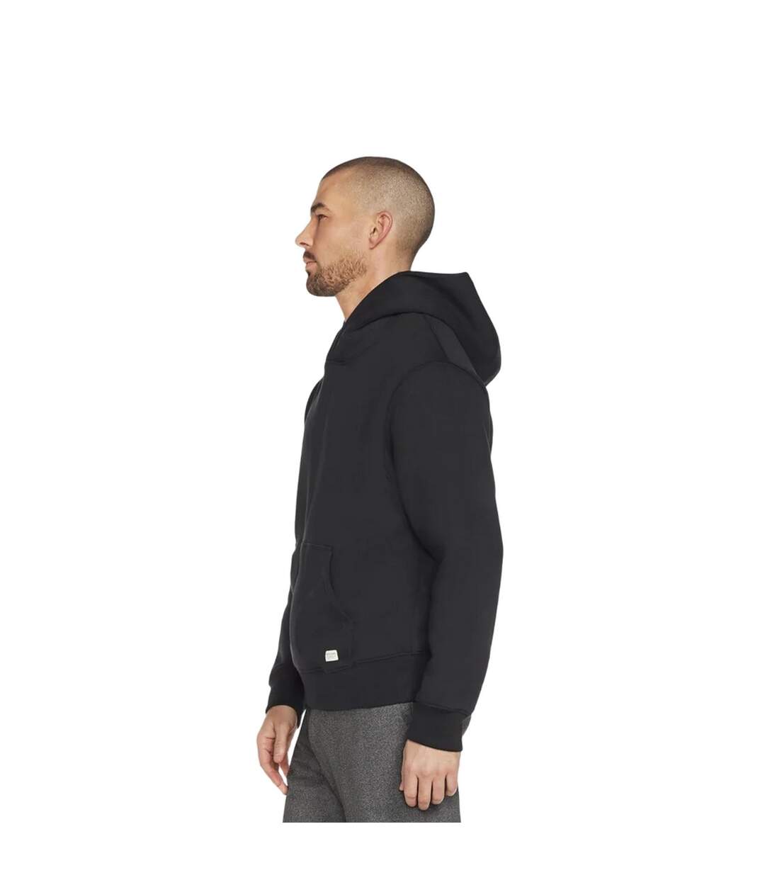 Mens skech-sweats classic moisture wicking hoodie black Skechers-3