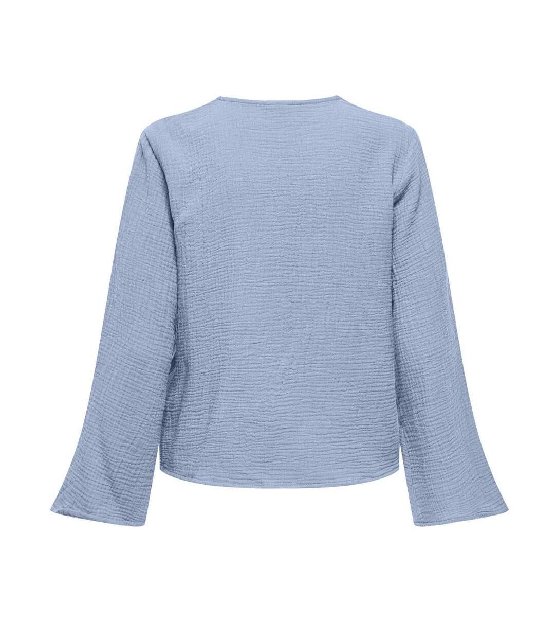 Blouse bleu femme jdy theis life-2