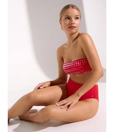 Bas maillot slip de bain échancré taille haute Quito Lisca