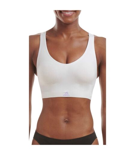 Womens/ladies 2 Ply Sports Bra Dash Grey Adidas