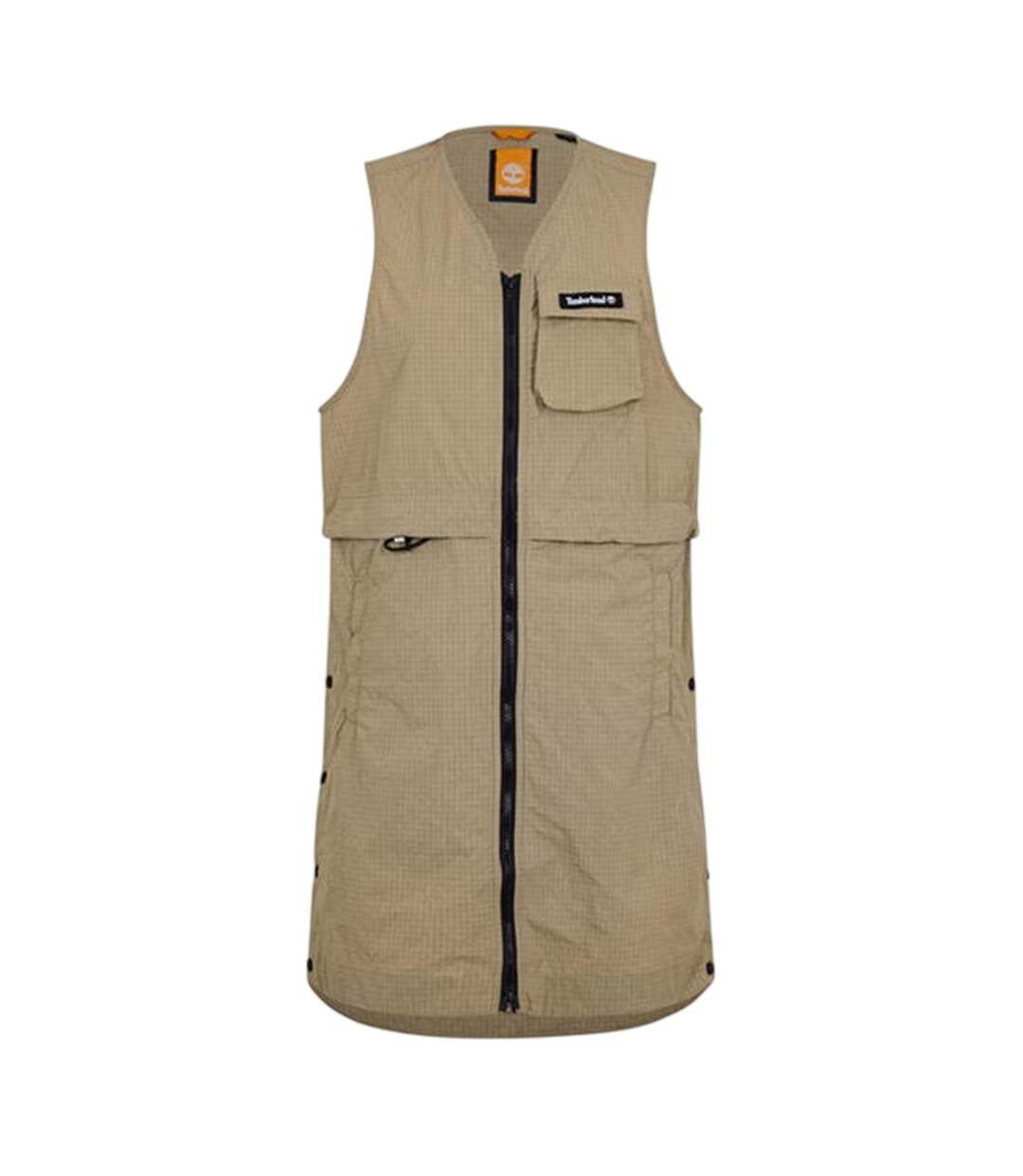 Gilet Motif/style À Carreaux Femme Citron Blanc Timberland-1