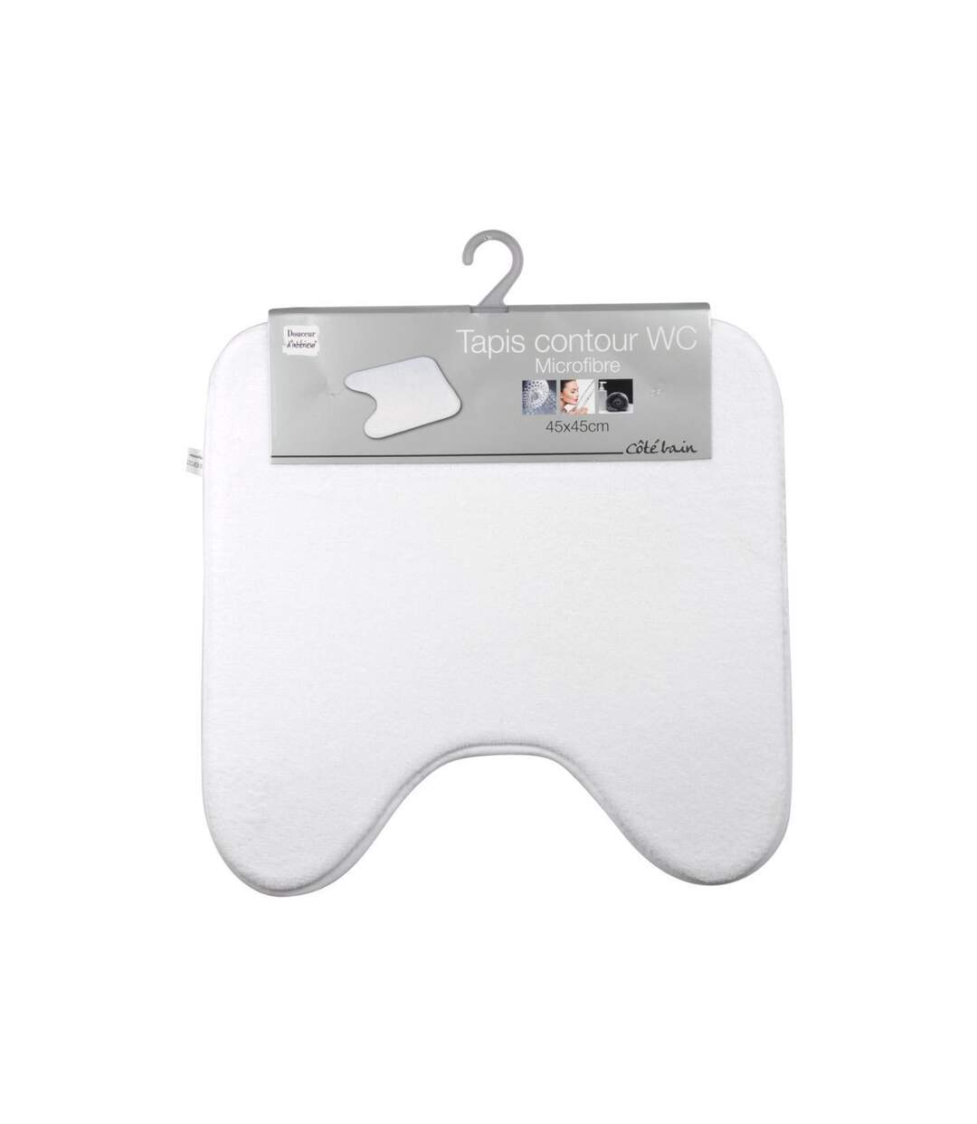 Tapis Contour WC Vitamine II 45x45cm Blanc-2
