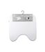 Tapis Contour WC Vitamine II 45x45cm Blanc-2