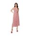 Robe mi-longue femme marron / blanc Dorothy Perkins-1