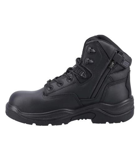 Unisex Adult Responder Grain Leather Side Zip Safety Boots Black Magnum