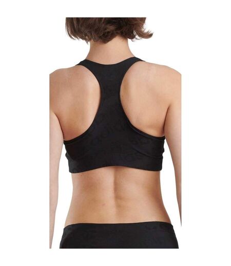 Womens/ladies Terrot Flex Crop Top Black Adidas