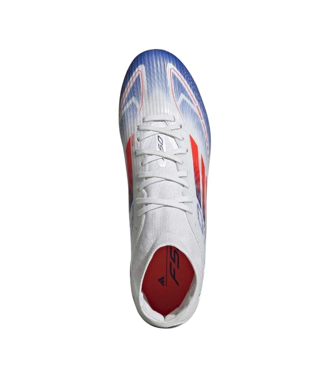 Mens F50 League Firm Ground Football Boots White Red Blue Adidas-4