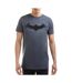 T-Shirt gris foncé homme dc comics batman-1