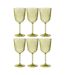 Lot de 6 Verres à Vin Réutilisables Barbra 41,4cl Vert-1