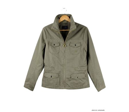 Veste Saharienne Femme Mayflower Manga1 Kaki