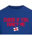 T-shirt Cheer If You Fancy Me Homme Bleu AWD-3