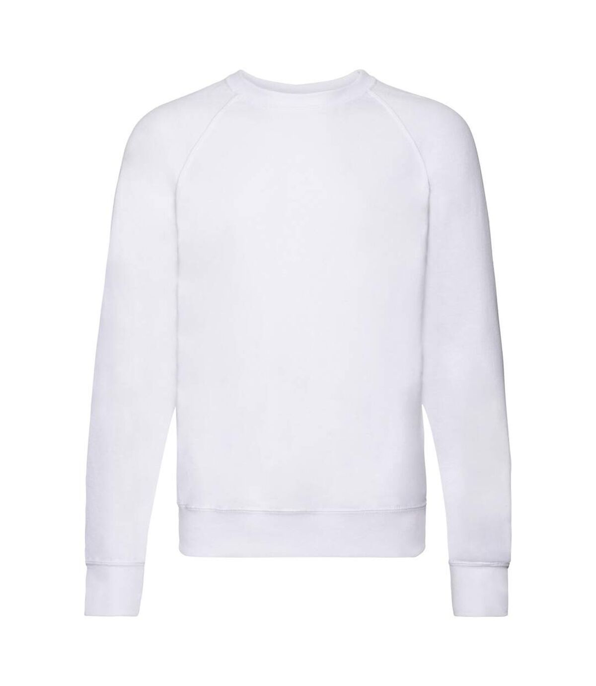 Fruit Of The Loom Mens Lightweight Raglan Sweatshirt (240 GSM) (White) - UTBC2653