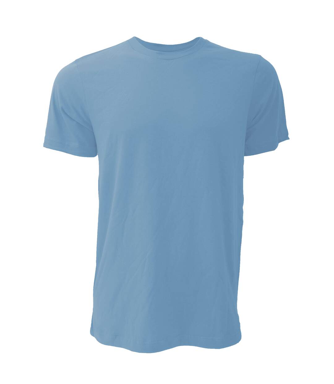 Canvas Unisex Jersey Crew Neck Short Sleeve T-Shirt (Heather Columbia Blue)