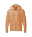 Mens Plain Full Zip Hooded Sweatshirt Cantaloupe SG-1
