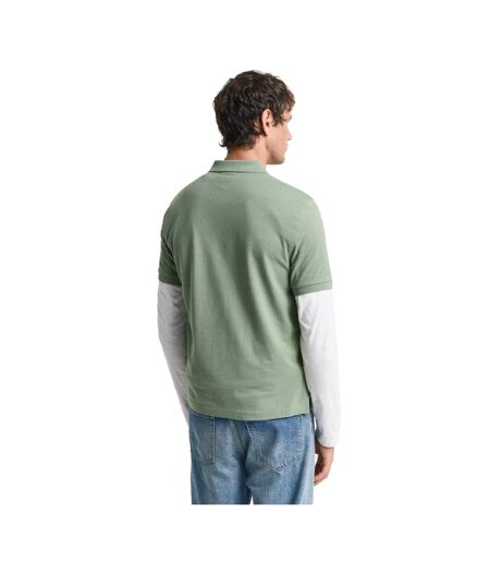 Polo Motif/style Bouclier Homme Olive Vert Gant