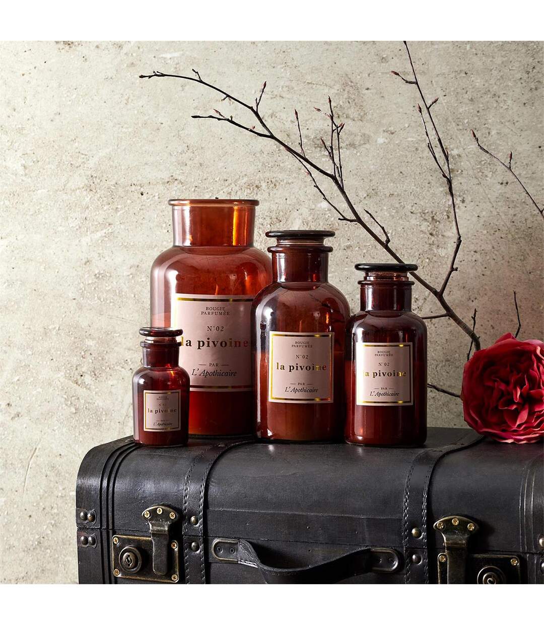 Bougie Parfumée Déco Apo Chic 1400g Pivoine-3